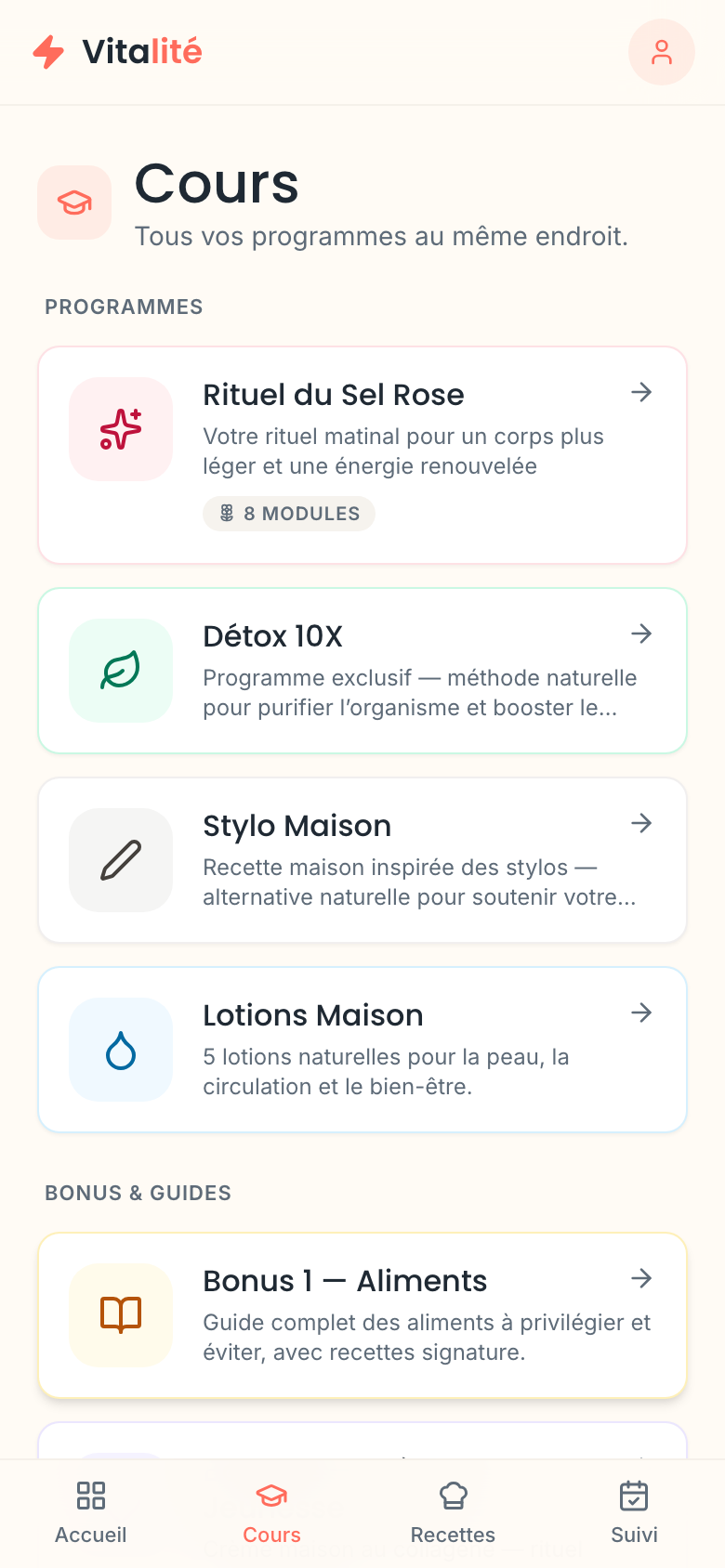 Programmes et rituels